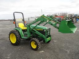 JOHN DEERE 4400 TRACTOR W JD 430 LOADER