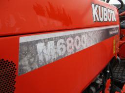 KUBOTA M6800 TRACTOR W LOADER
