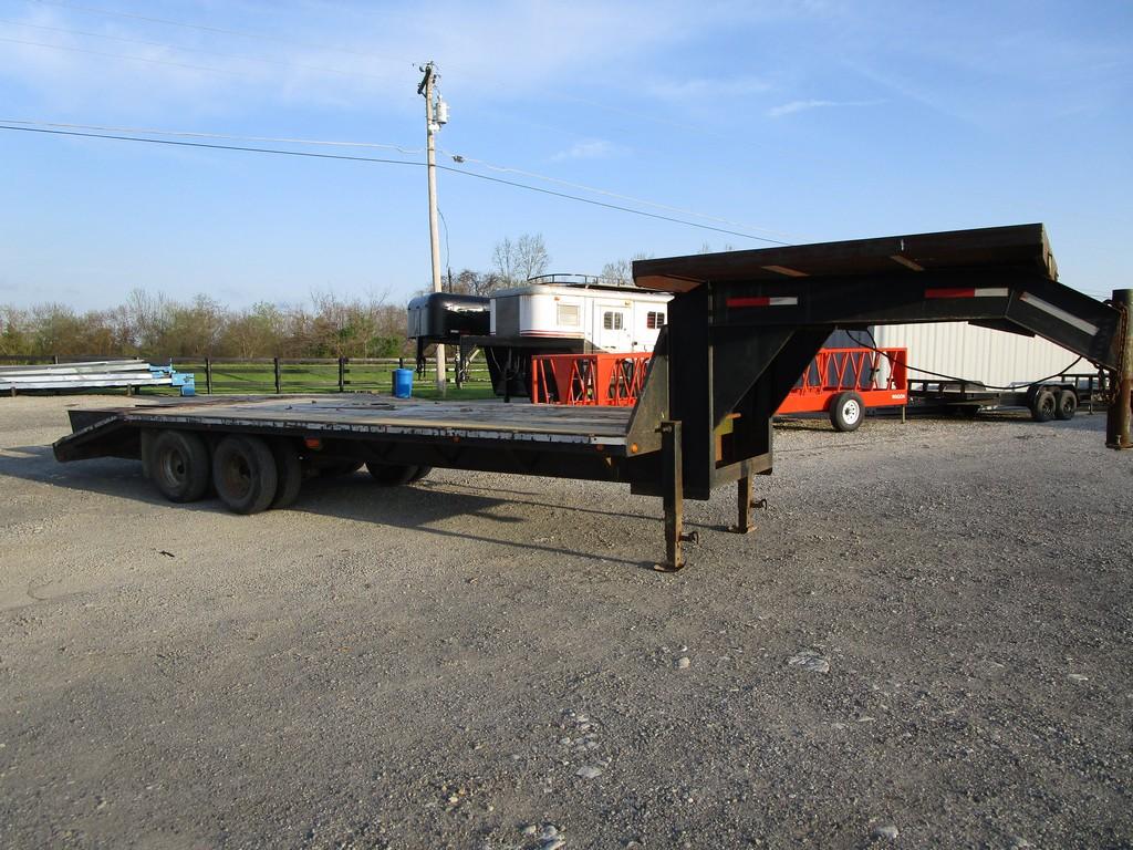 LOAD TRAILER DUAL TANDEM GOOSENECK TRAILER 20+5