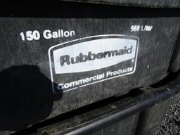 2) RUBBERMAID 150 GAL TUBS