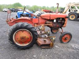 ALLIS CHALMERS B TRACTOR W MOWER