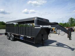 2012 GOOSENECK 20X 6'8" STOCK TRAILER