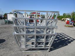 4) ROUND BALE FEEDERS SINGLE