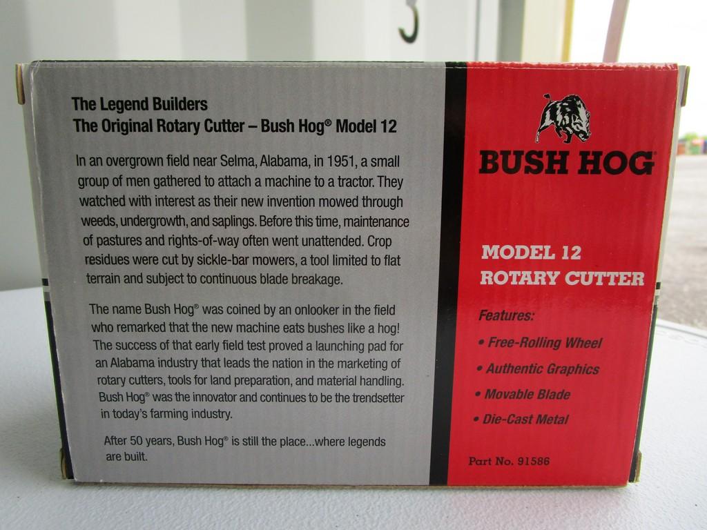 TOY BUSHHOG MODEL 12 3PT MOWER