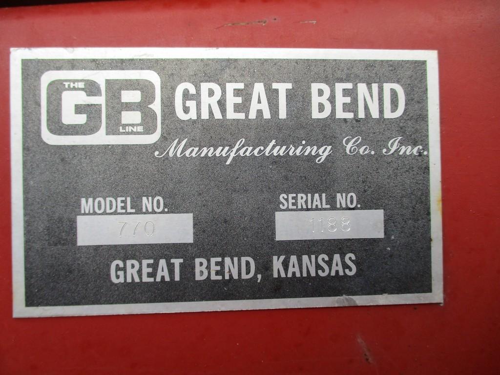 GREAT BEND GB770 LOADER W BRACKETS