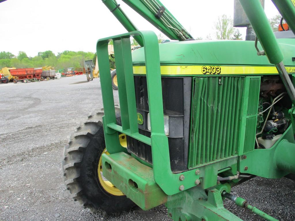 JOHN DEERE 6403 TRACTOR W JD 542 LOADER