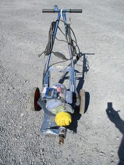 ELECTRIC EEL SEWER AND DRAIN MACHINE ON CART