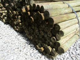 100) 3X7 WOOD FENCE POST