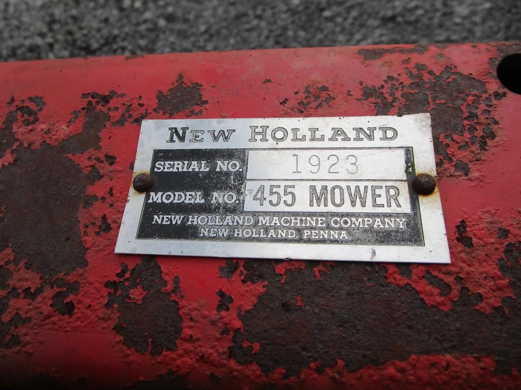 NEW HOLLAND 455 PULL TYPE SICKLE BAR MOWER