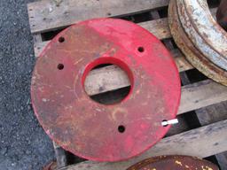 1) RED WHEEL WEIGHT