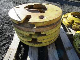 6) JOHN DEERE WHEEL WEIGHTS
