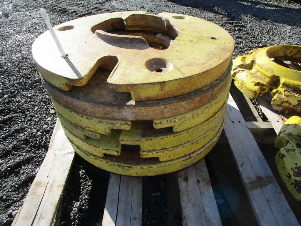 6) JOHN DEERE WHEEL WEIGHTS