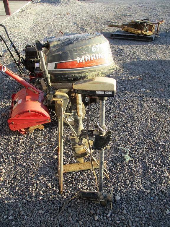 BOAT MOTOR AND TROLLING MOTOR