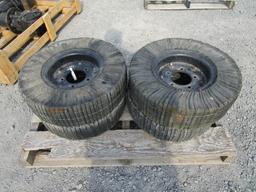 4) 5 LUG BUSHHOG TIRES