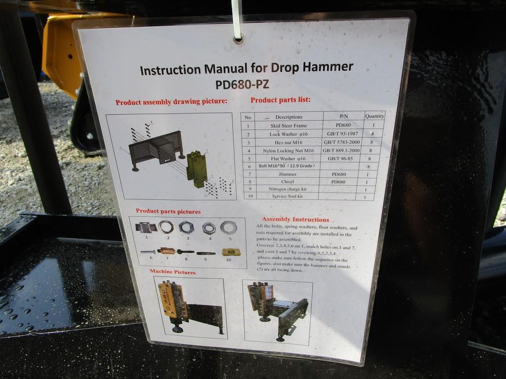AGT PD-680 SKIDSTEER POST DRIVER