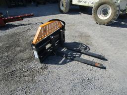 WOLVERINE UNUSED HYD SKIDSTEER PALLET FORKS