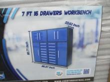 CHERY 7' 16 DRAWERS WORK BENCH
