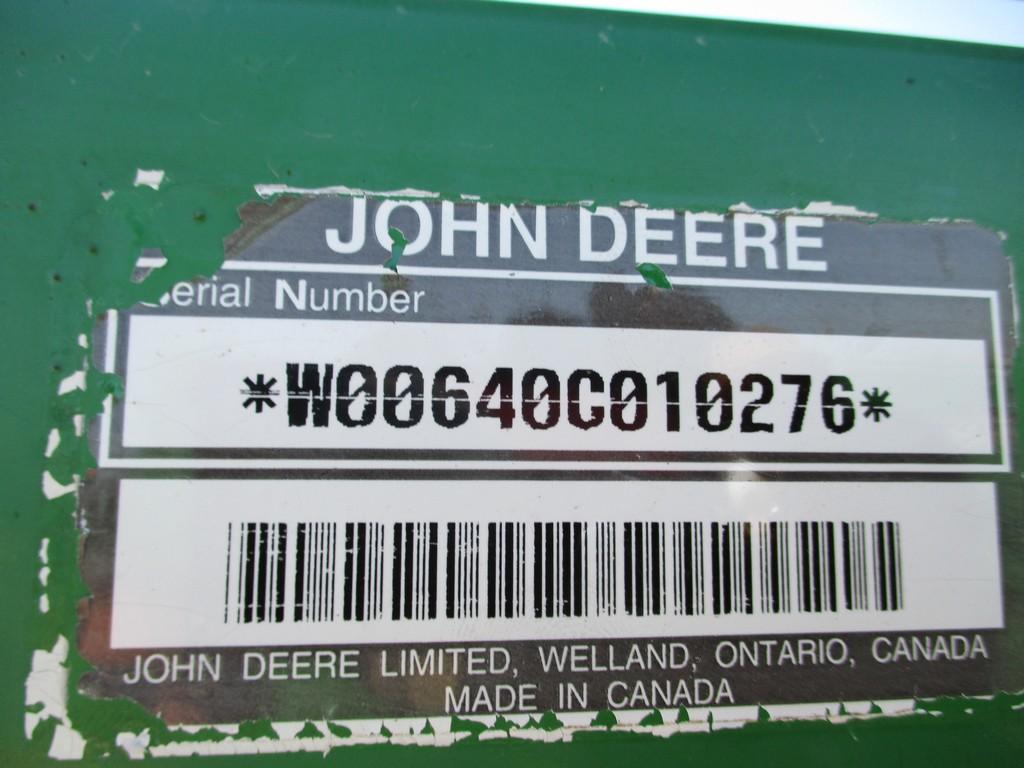 JOHN DEERE 640 LOADER W BRACKETS