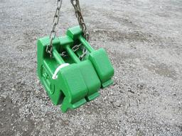 3) JOHN DEERE COMPACT WEIGHTS