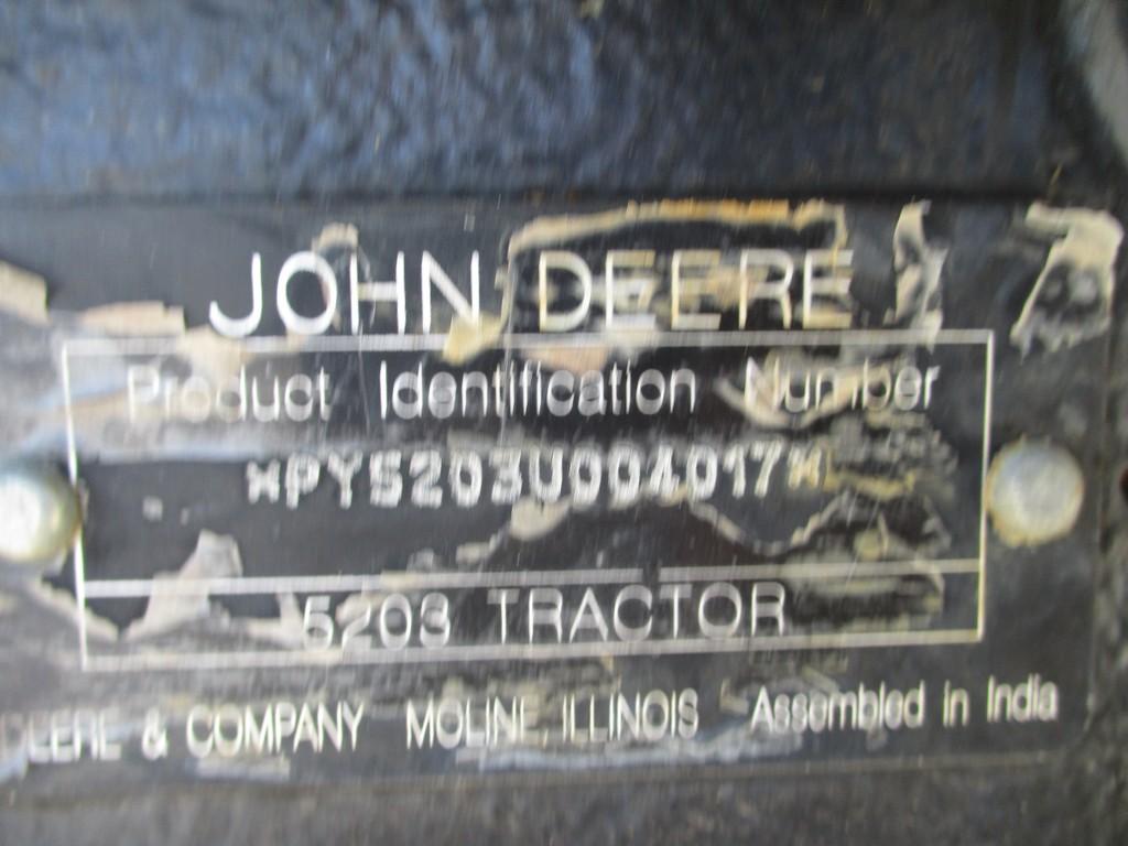 JOHN DEERE 5203 TRACTOR