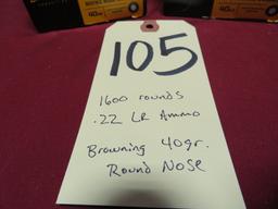 Browning .22 LR ammo - 1,600 rounds