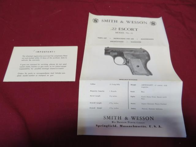 Smith & Wesson 61-2 Escort .22 LR