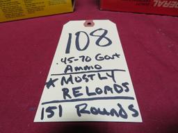 .45-70 Gov't Ammo - MOSTLY RELOADS