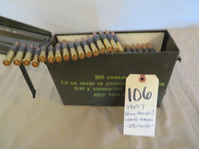 8mm Mauser ammo - 250 rnds.