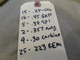 Assorted ammunition - .223/.45 ACP