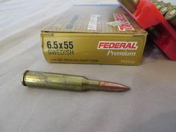 6.5x55 Swedish ammo - 80 rnds.