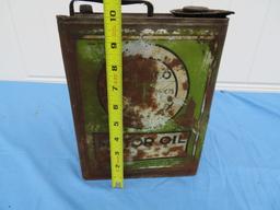 Texaco motor oil can