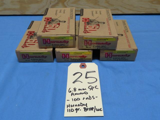 6.8 SPC Ammo - 100 rnds.