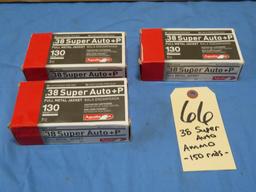 .38 Super Auto Ammo - 150 rnds.