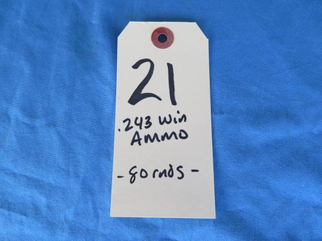 .243 Win. Ammo - 80 rnds.