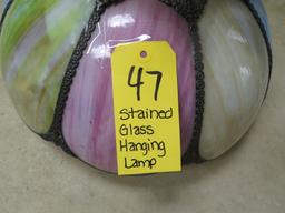 Stained Glass Hanging Lamp