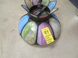 Stained Glass Hanging Lamp