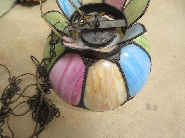 Stained Glass Hanging Lamp