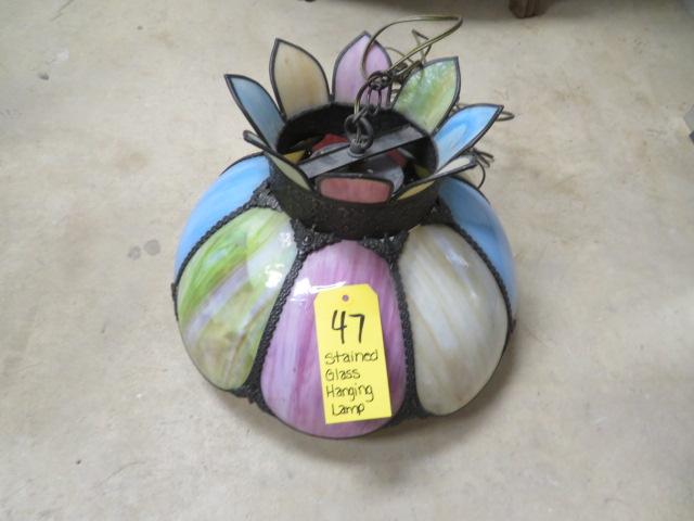 Stained Glass Hanging Lamp