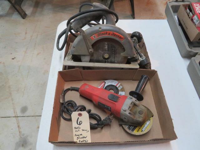 Circular Saw, Angle Grinder