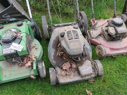 (4) Push Mowers (for parts)