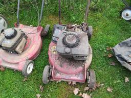 (4) Push Mowers (for parts)