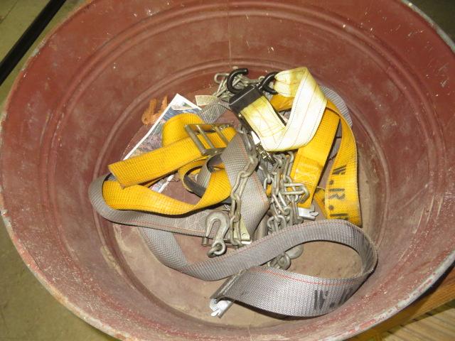 Step Ladder, Galvanized Tubs, Straps