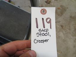 Step Stool, Creeper, mud flaps