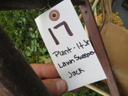 Planet Jr. planter, disc wheels, lawn sweeper
