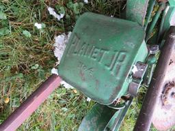Planet Jr. planter, disc wheels, lawn sweeper