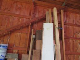 Lumber in corner