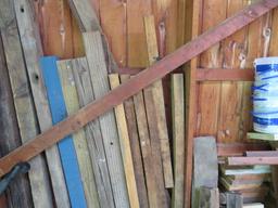 Lumber in corner