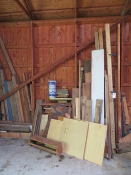 Lumber in corner