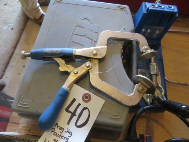 Kreg Jig, Wood chisels, Rotary Tools, Router bits