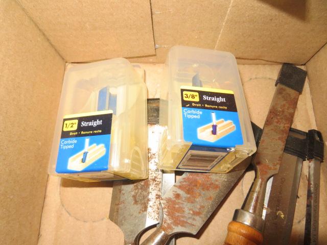 Kreg Jig, Wood chisels, Rotary Tools, Router bits